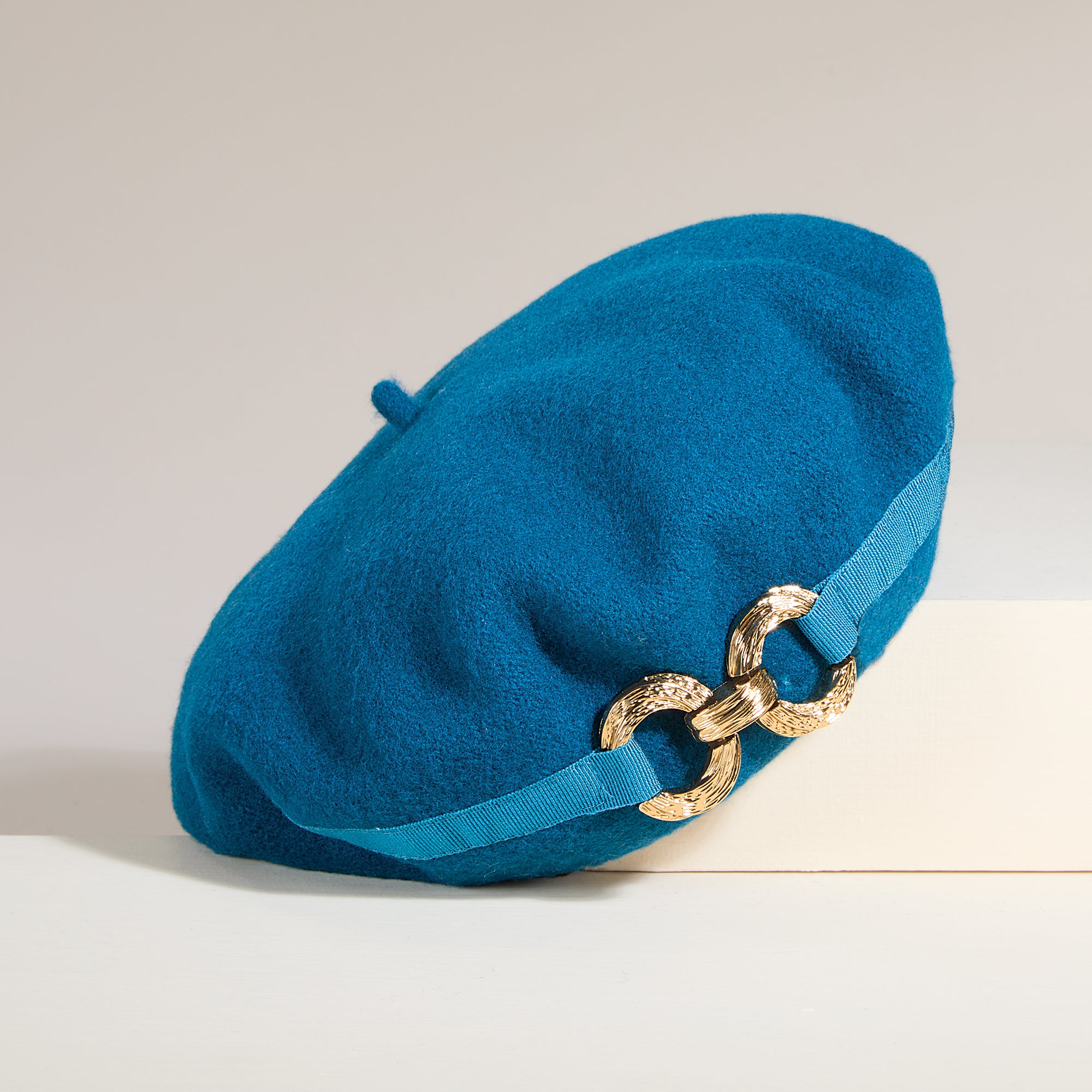 Josephina Ring Accent Italian Wool Beret (Preorder)
