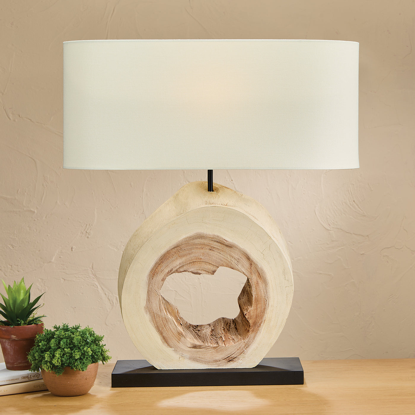 Natural Acacia Wood Lamp