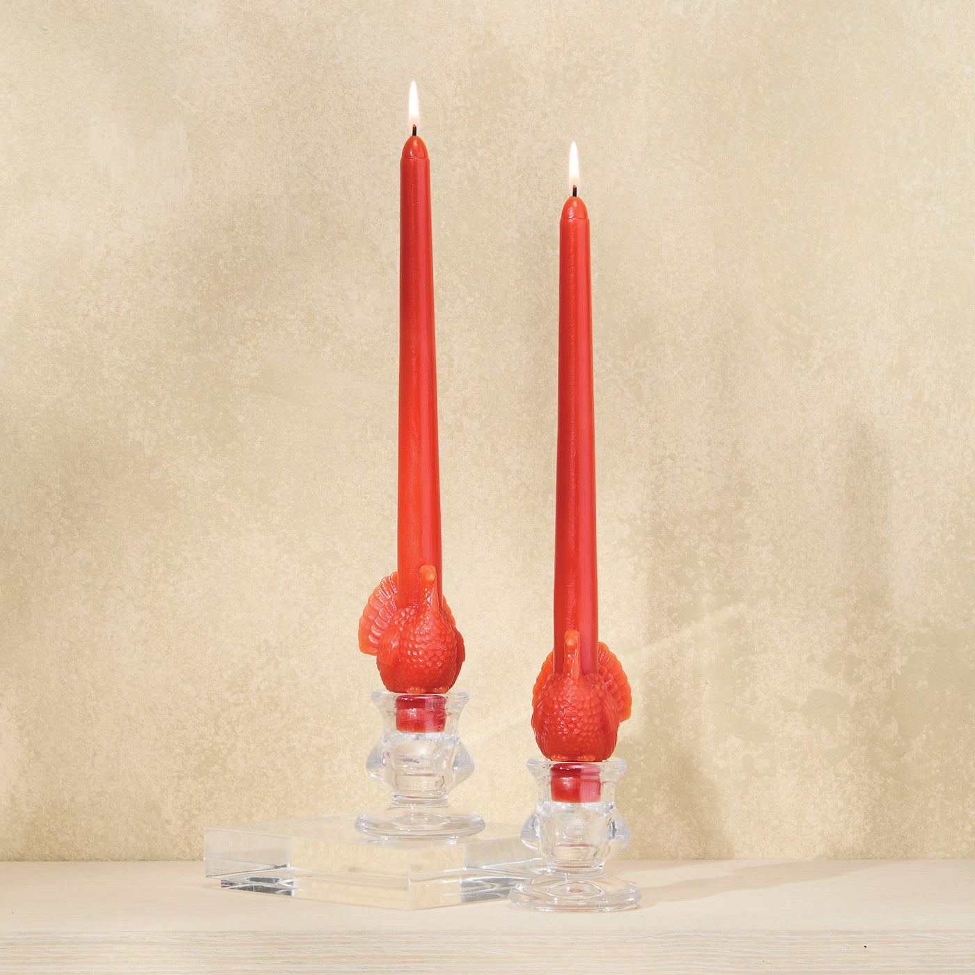Turkey Taper Candles, Set of 2 (Preorder)