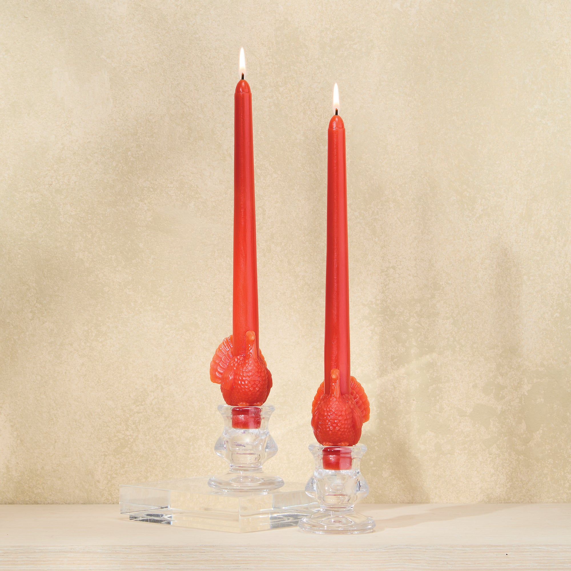 Turkey Taper Candles, Set of 2 (Preorder)