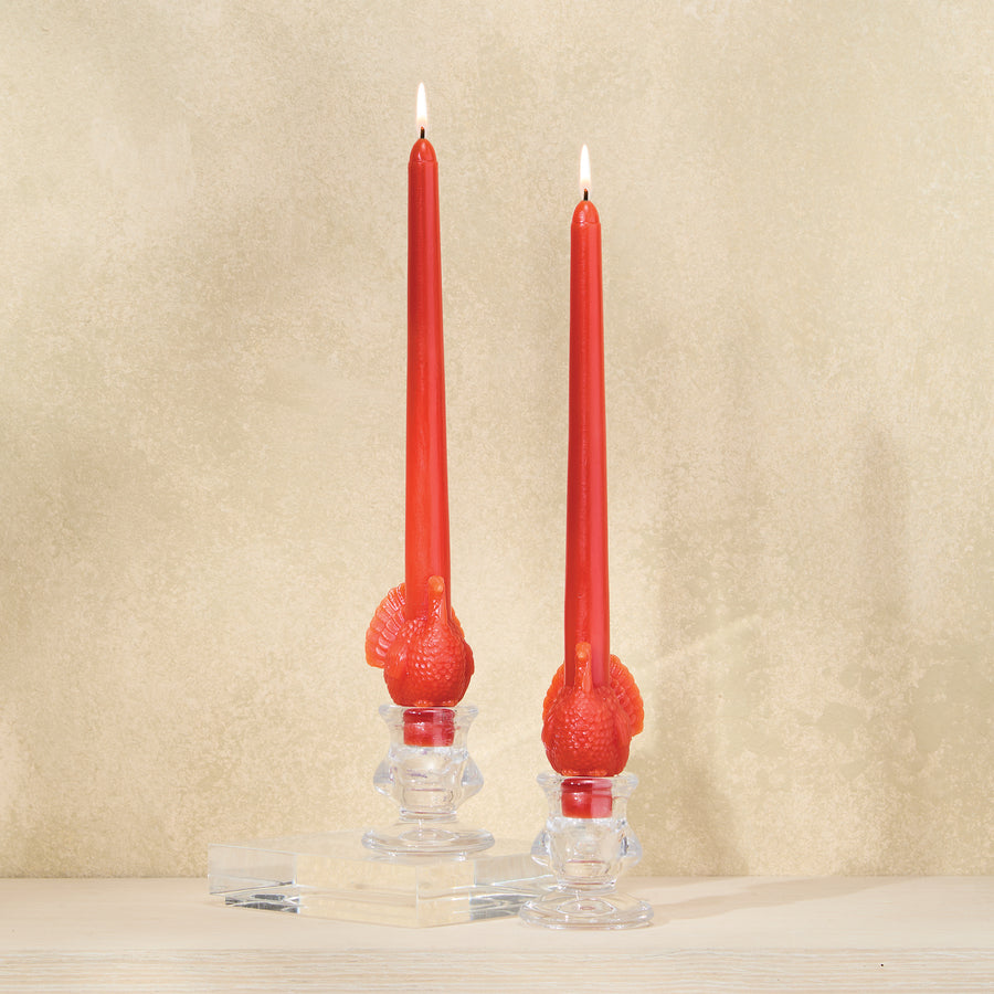 Turkey Taper Candles, Set of 2 (Preorder)