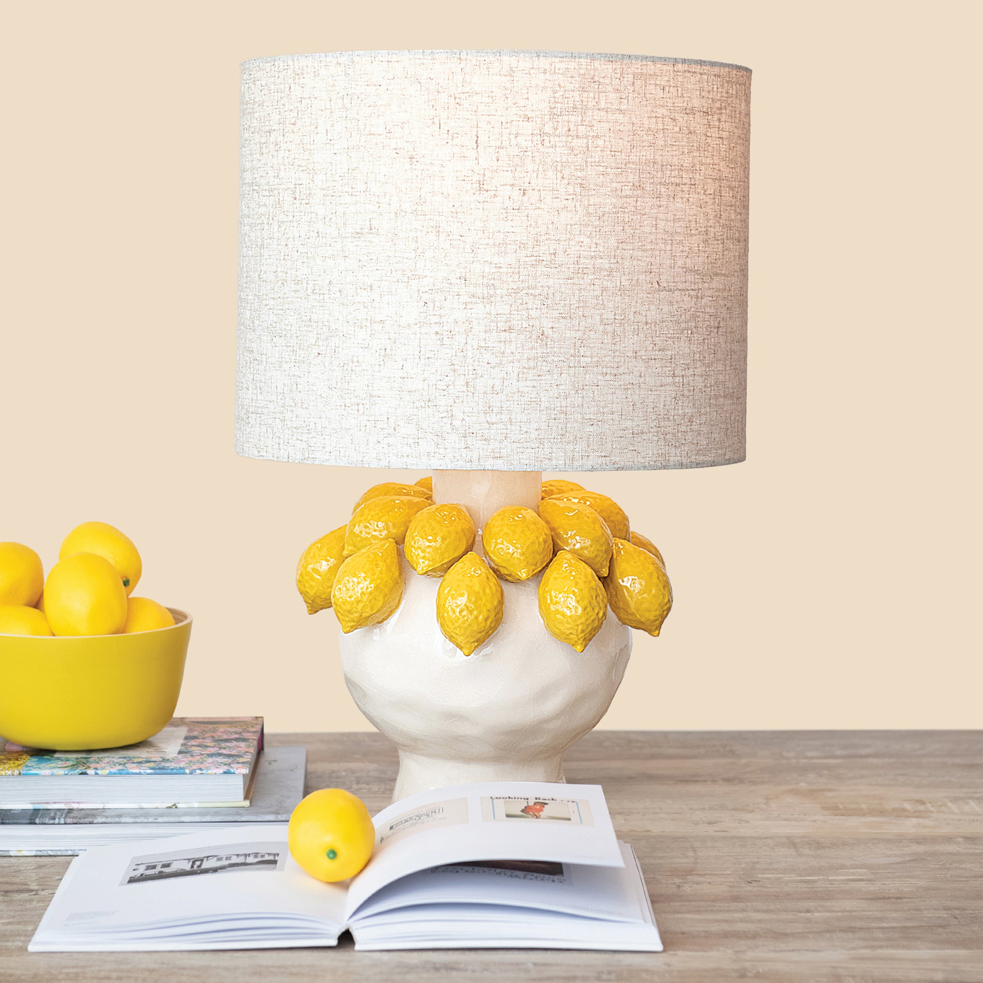 Ceramic Lemon Table Lamp