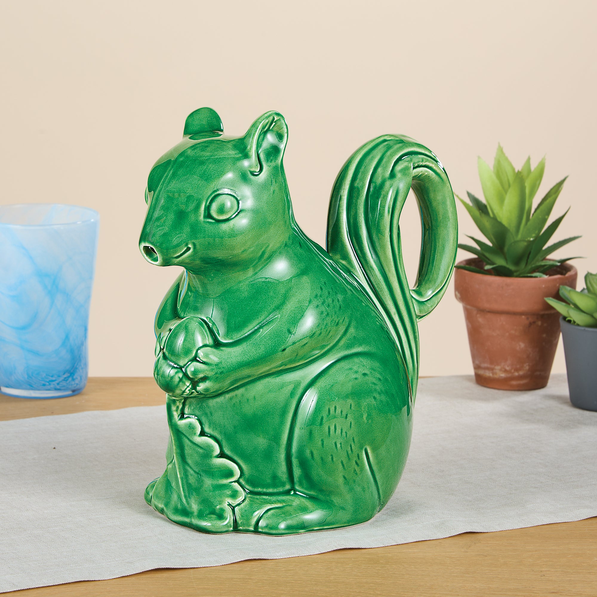 Kelly Green Squirrel Pitcher