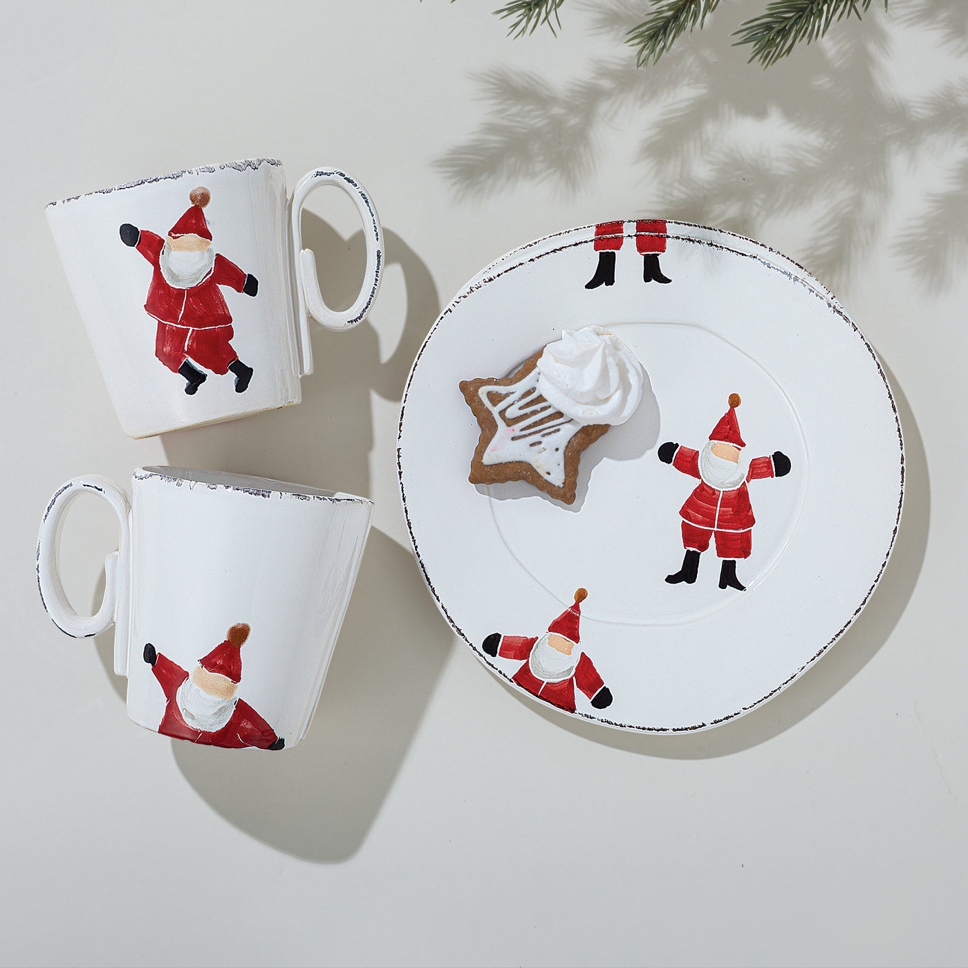 Here Comes Santa Claus Mug & Plate Set