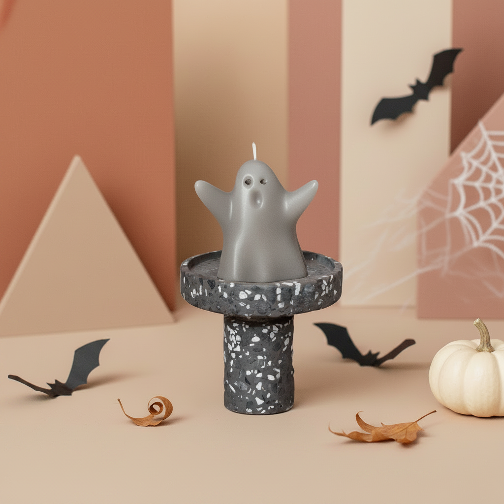 Ghost Candle | Halloween Decor