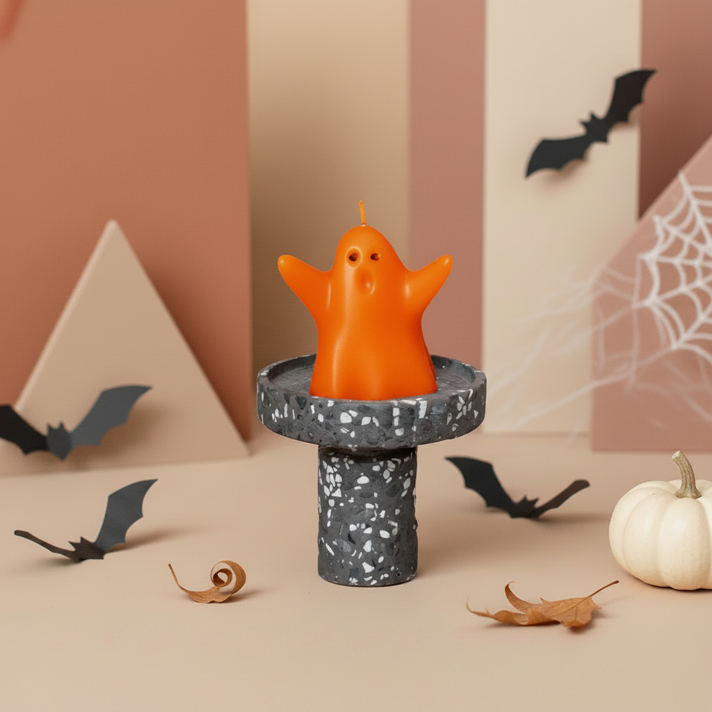 Ghost Candle | Halloween Decor