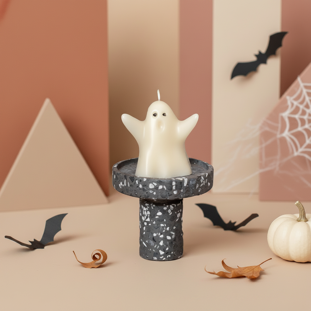 Ghost Candle | Halloween Decor