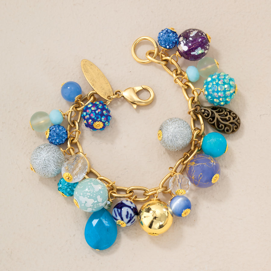 Mediterranean Blues Beaded Bracelet