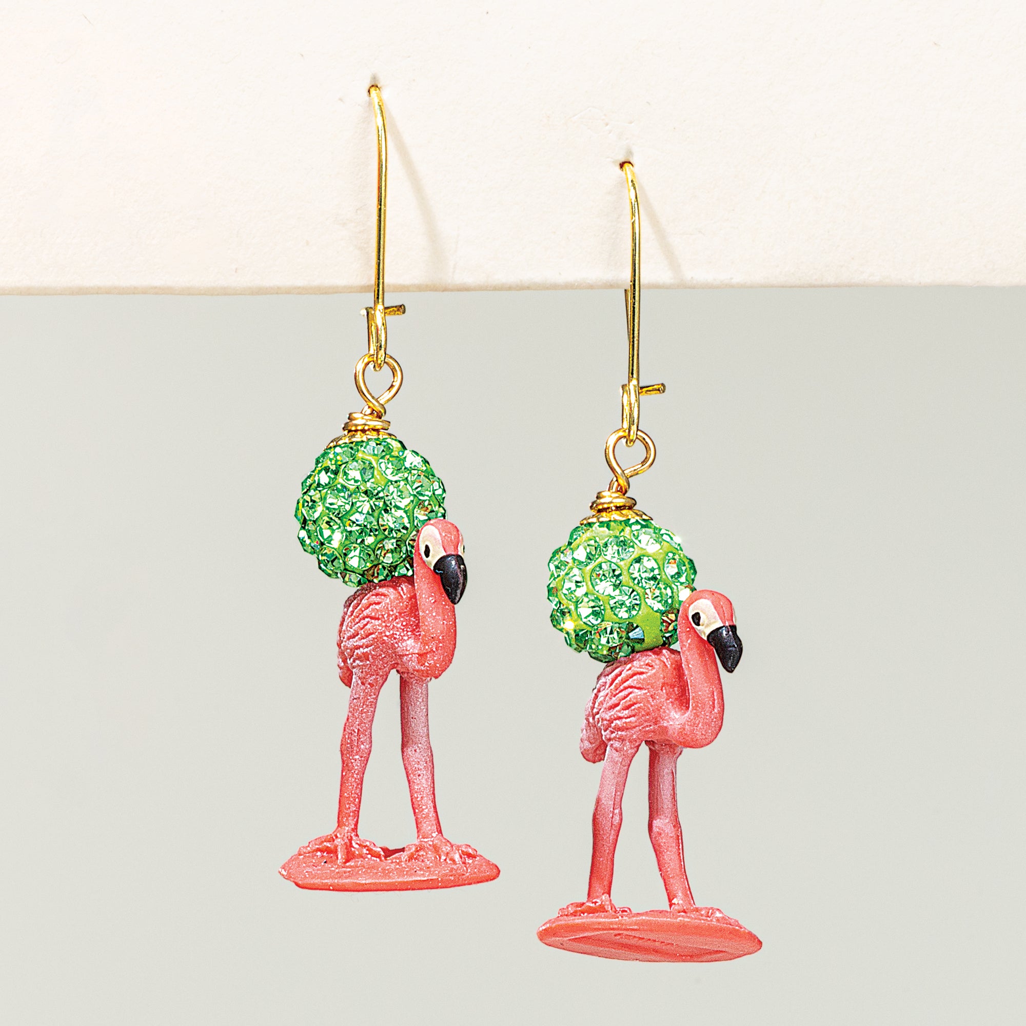 Beach Life Pink Flamingo Earrings