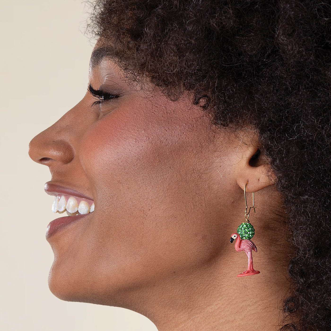 Beach Life Pink Flamingo Earrings