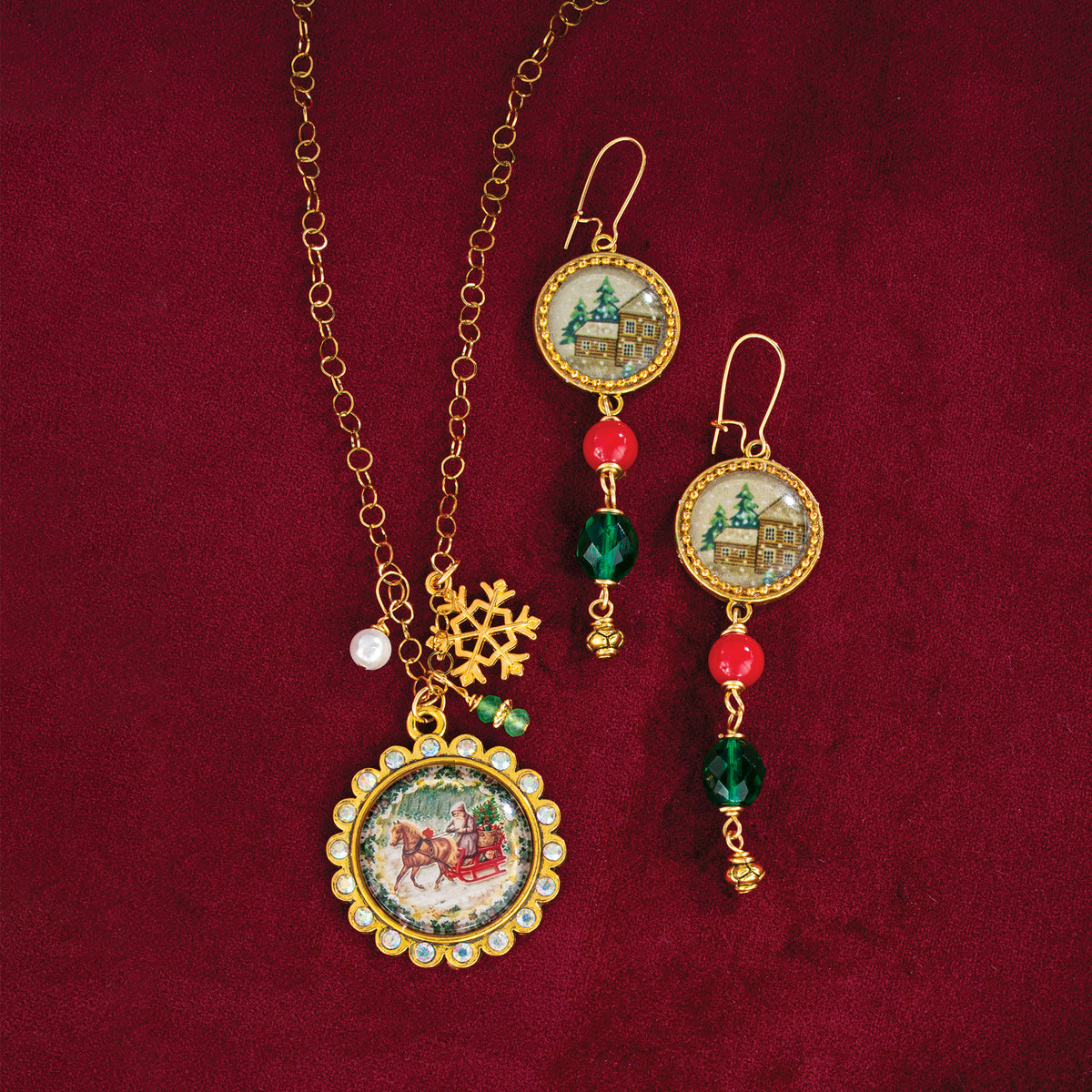 Home For The Holidays Long Earrings (Preorder)