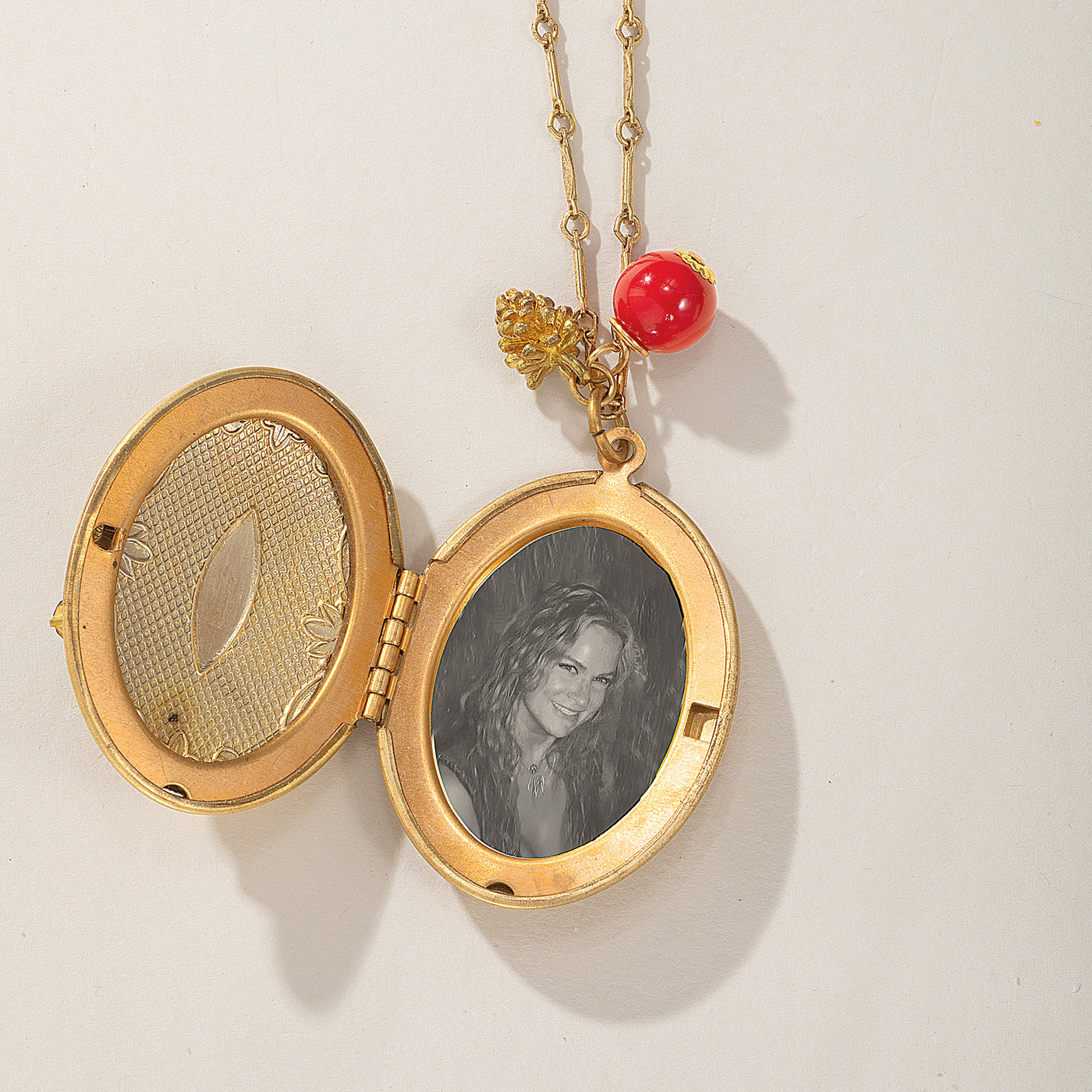 Christmas Tree Locket Necklace