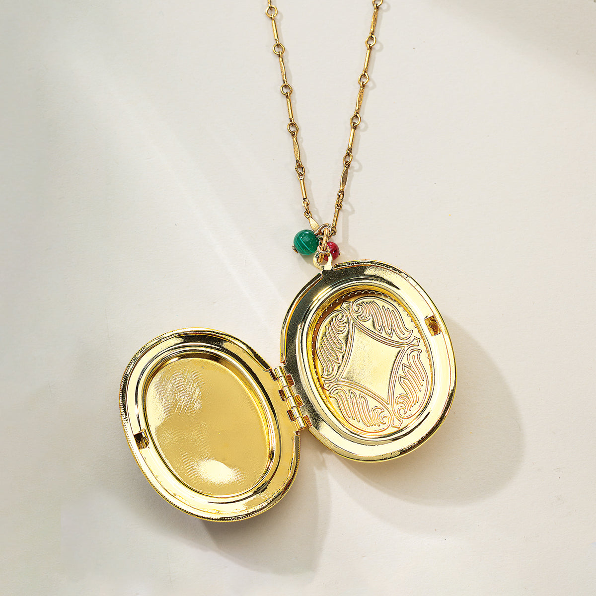 Crystal Christmas Tree Locket Necklace (Preorder)