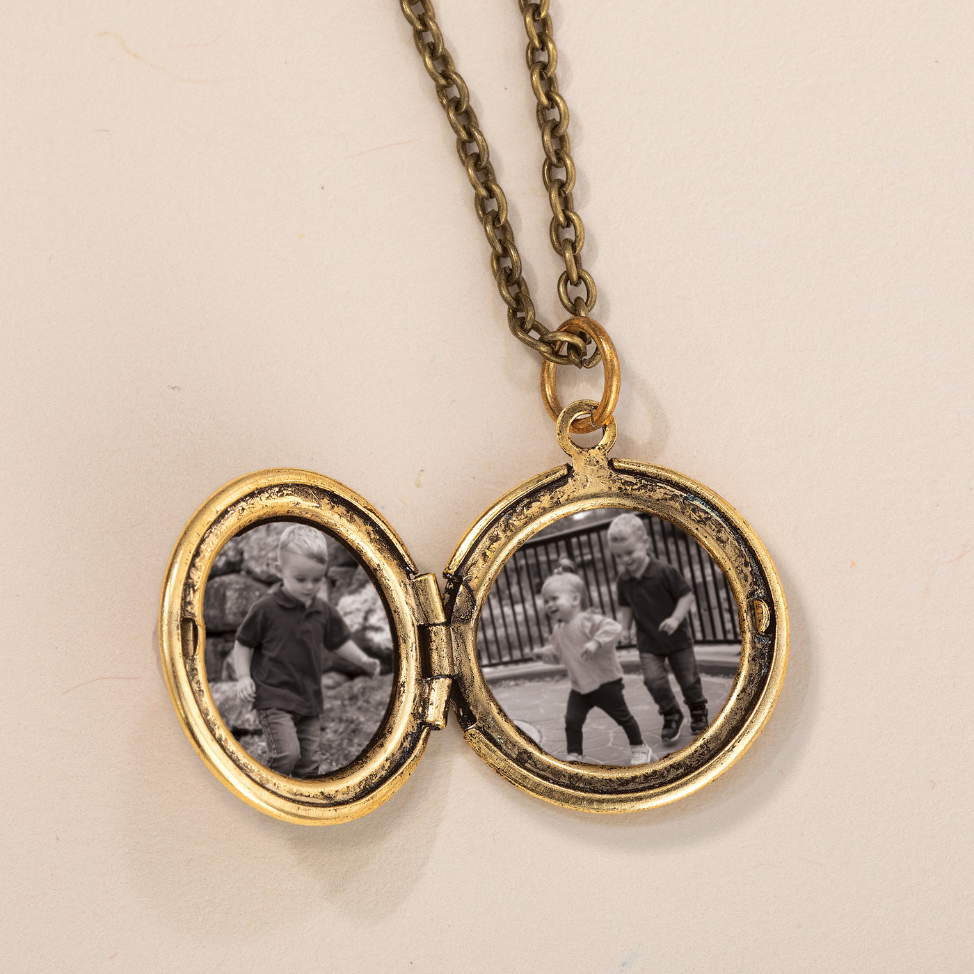 Pink Rose Locket Necklace