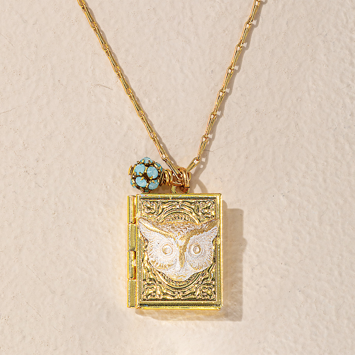 Night Owl Locket Necklace