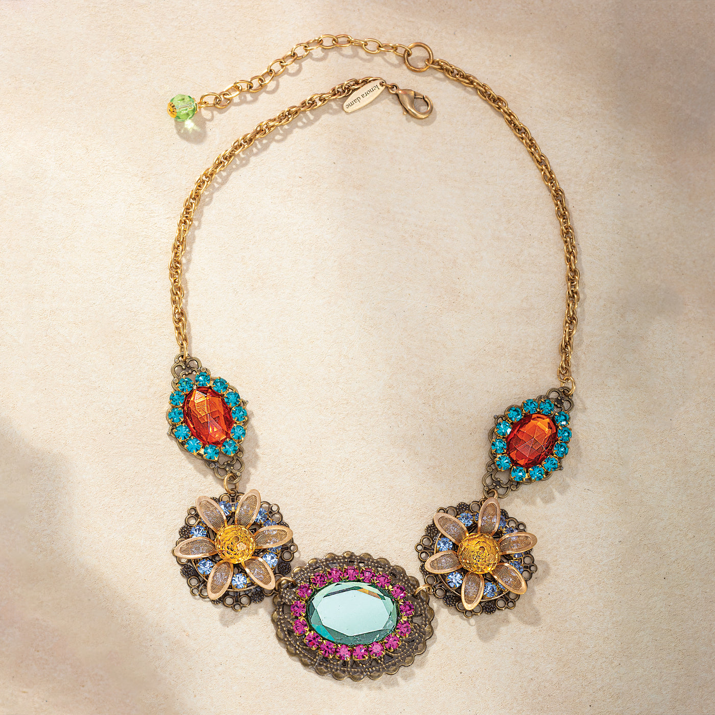 Victorian-Inspired Crystal Statement Necklace