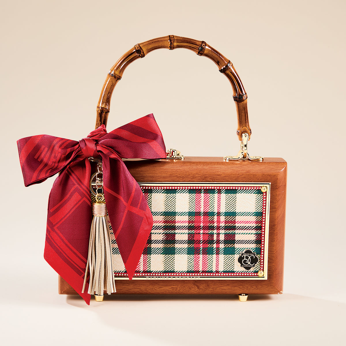 Mahogany Vintage-Inspired Nutcracker Handbag (Preorder)