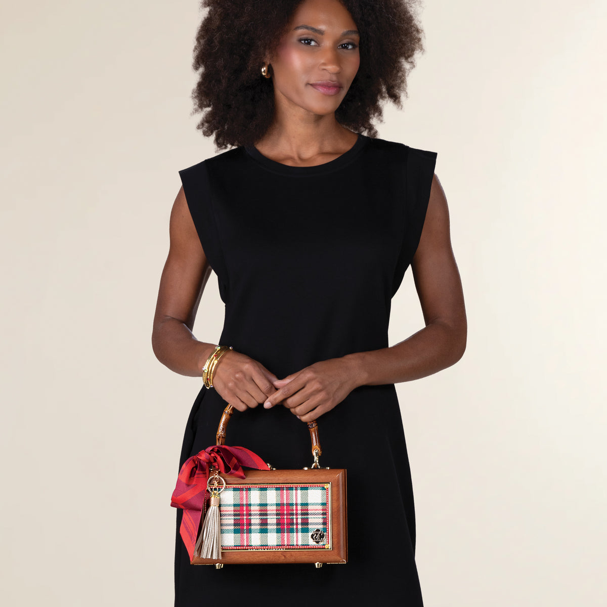 Mahogany Vintage-Inspired Nutcracker Handbag (Preorder)