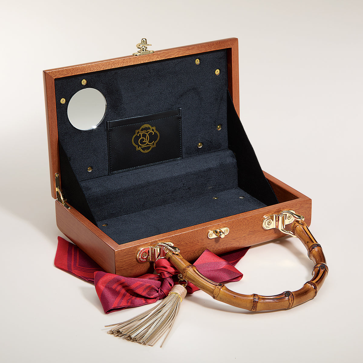 Mahogany Vintage-Inspired Nutcracker Handbag (Preorder)