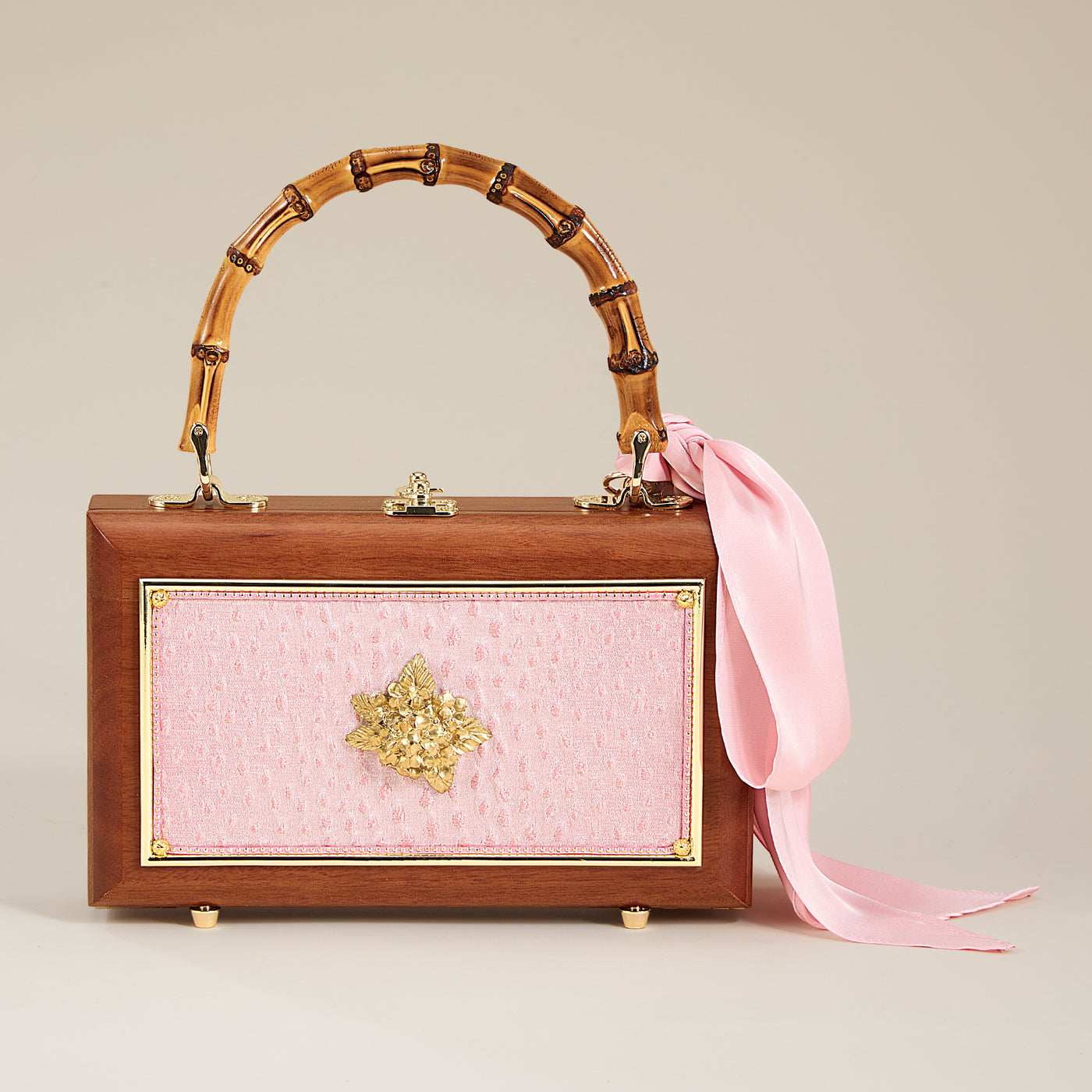 Mahogany Vintage-Inspired Double Sided Handbag