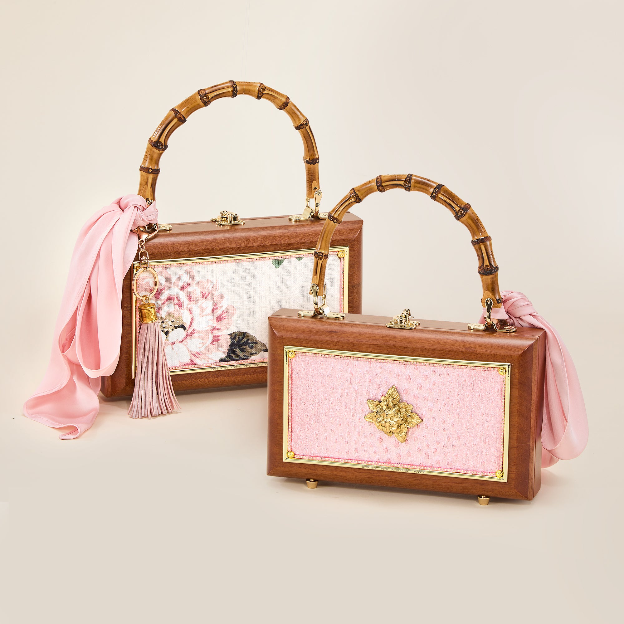Mahogany Vintage-Inspired Double Sided Handbag
