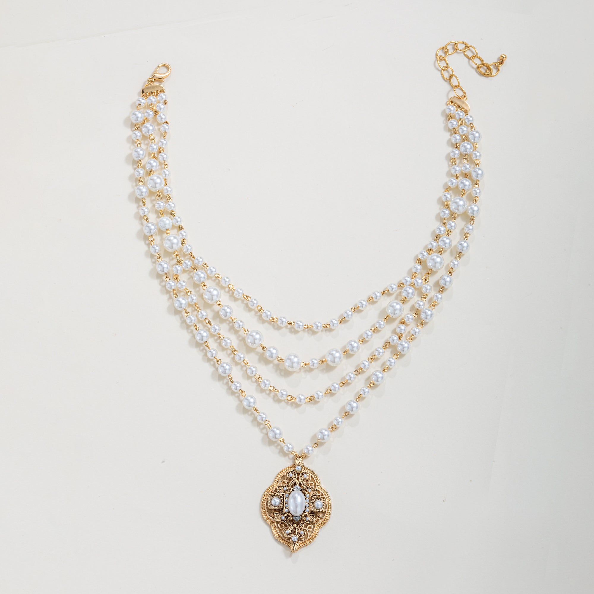 Victorian-Inspired Multistrand Statement Necklace