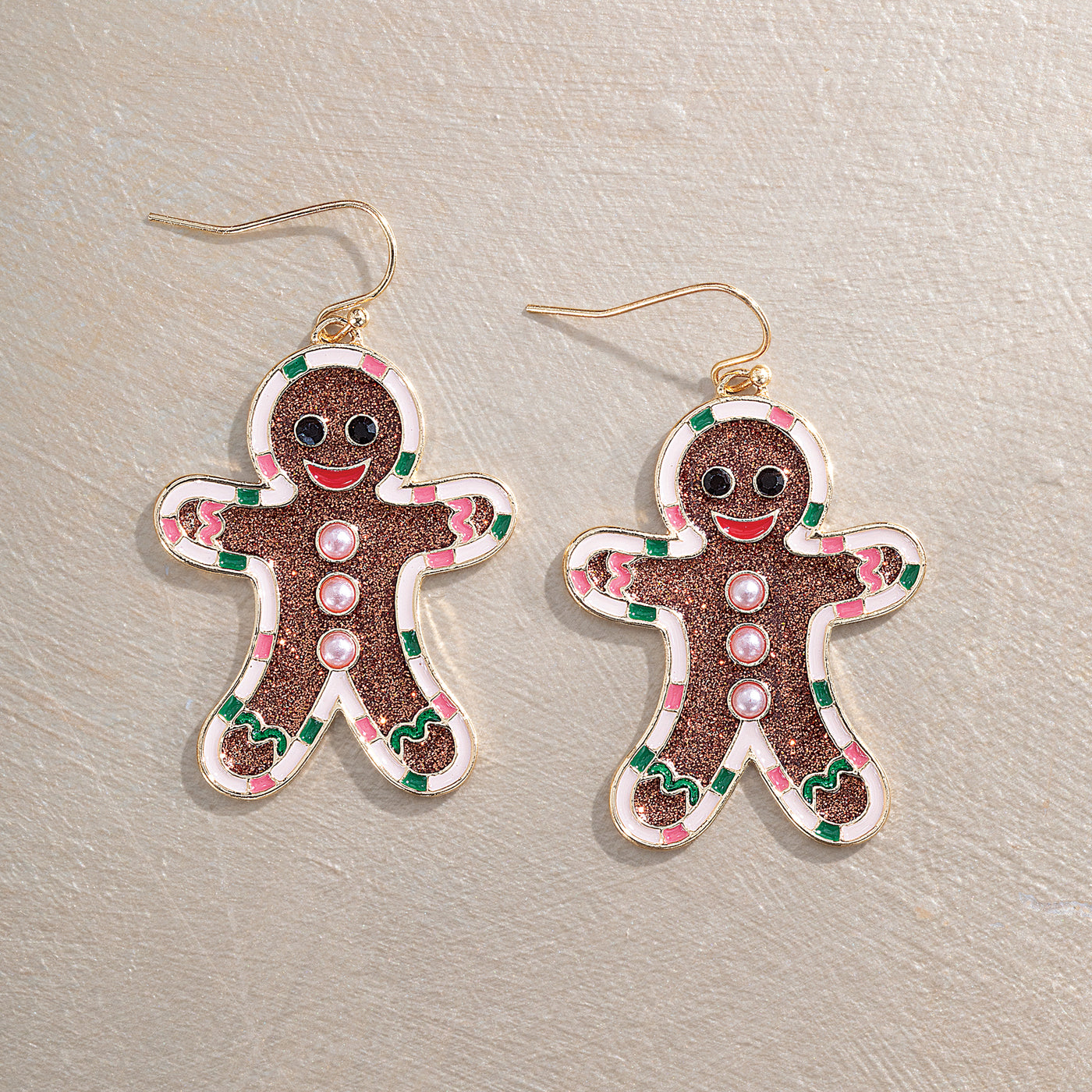 Iced Gingerbread Earrings
