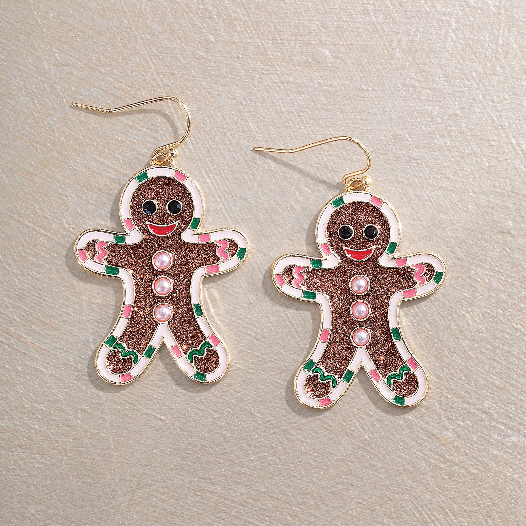 Iced Gingerbread Earrings