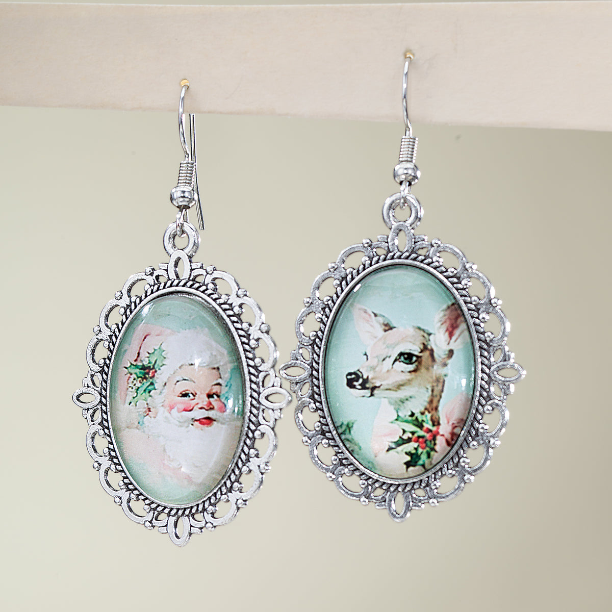 Family Portrait Vintage-Inspired Earrings (Preorder)