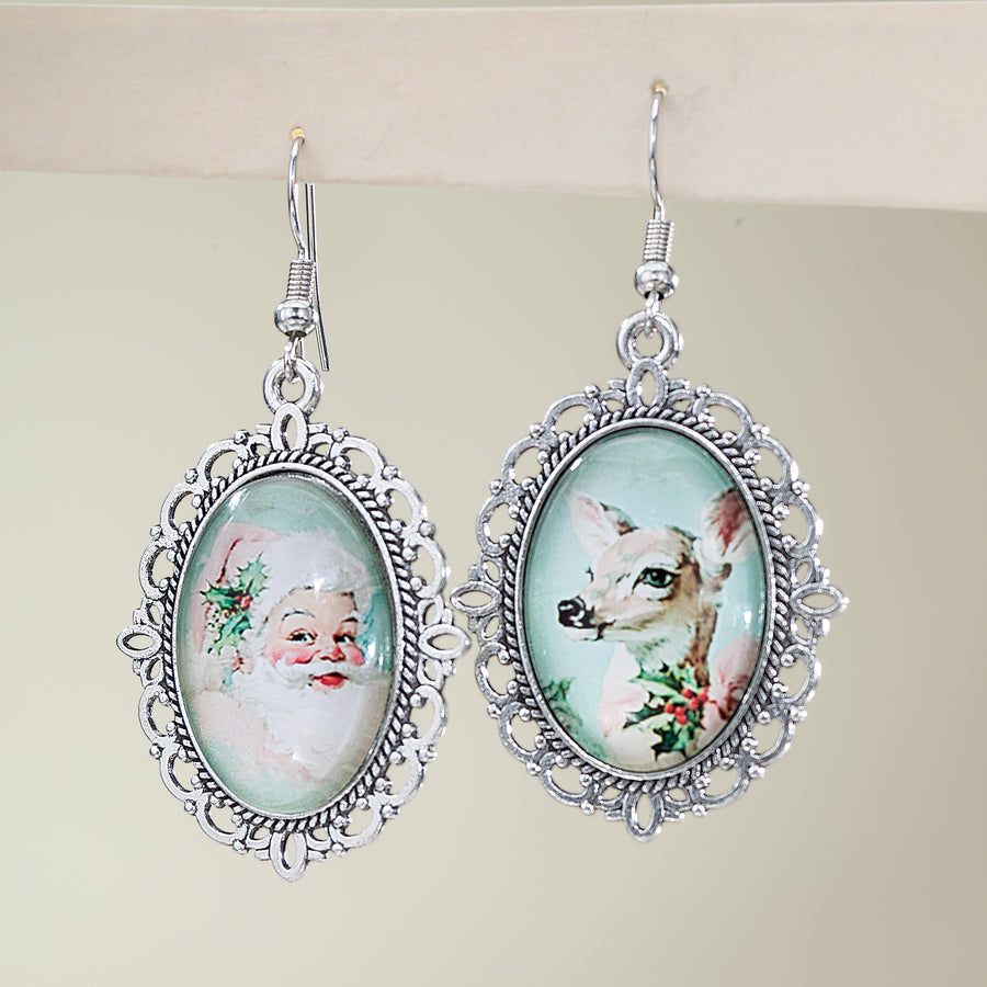 Family Portrait Vintage-Inspired Earrings