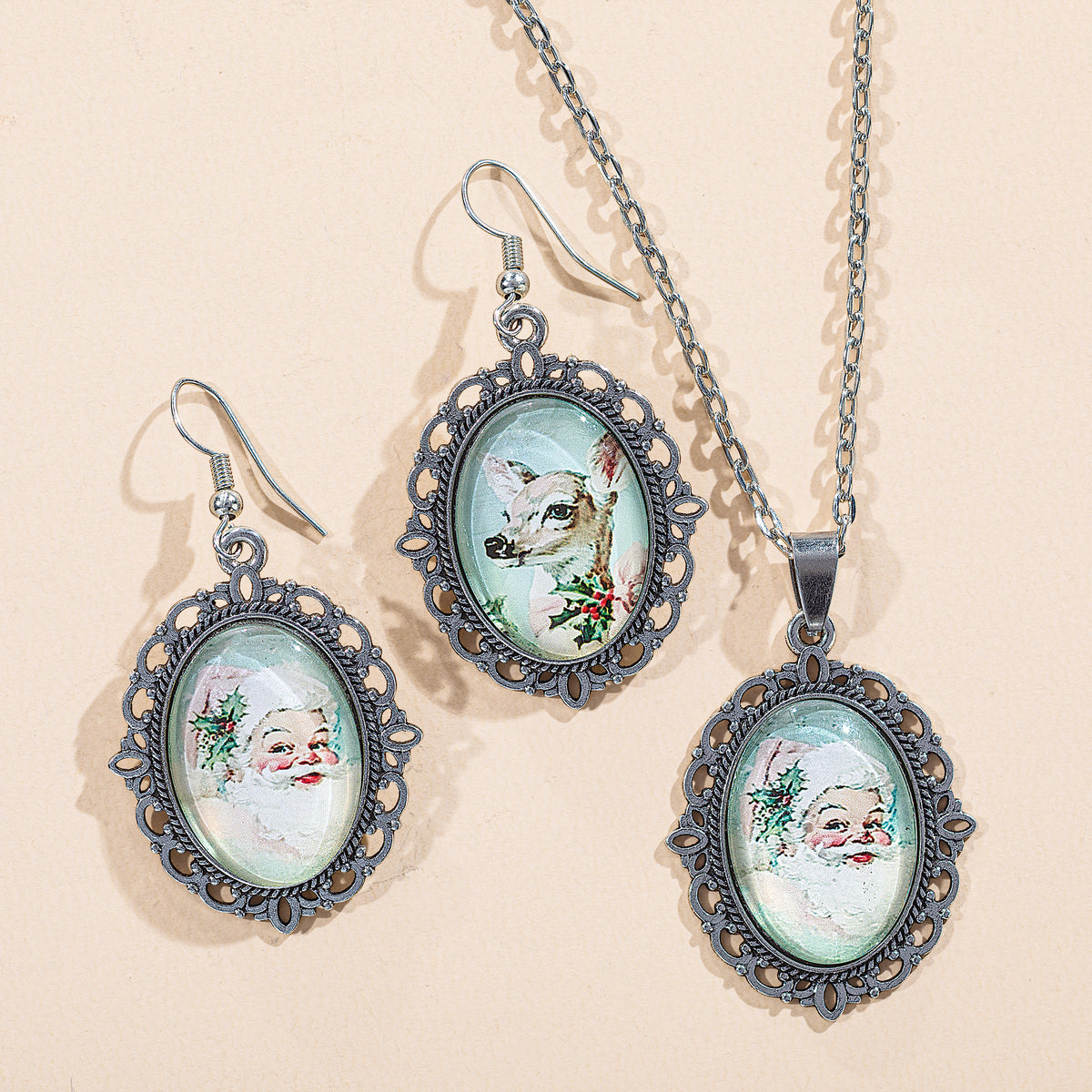 Family Portrait Vintage-Inspired Earrings (Preorder)