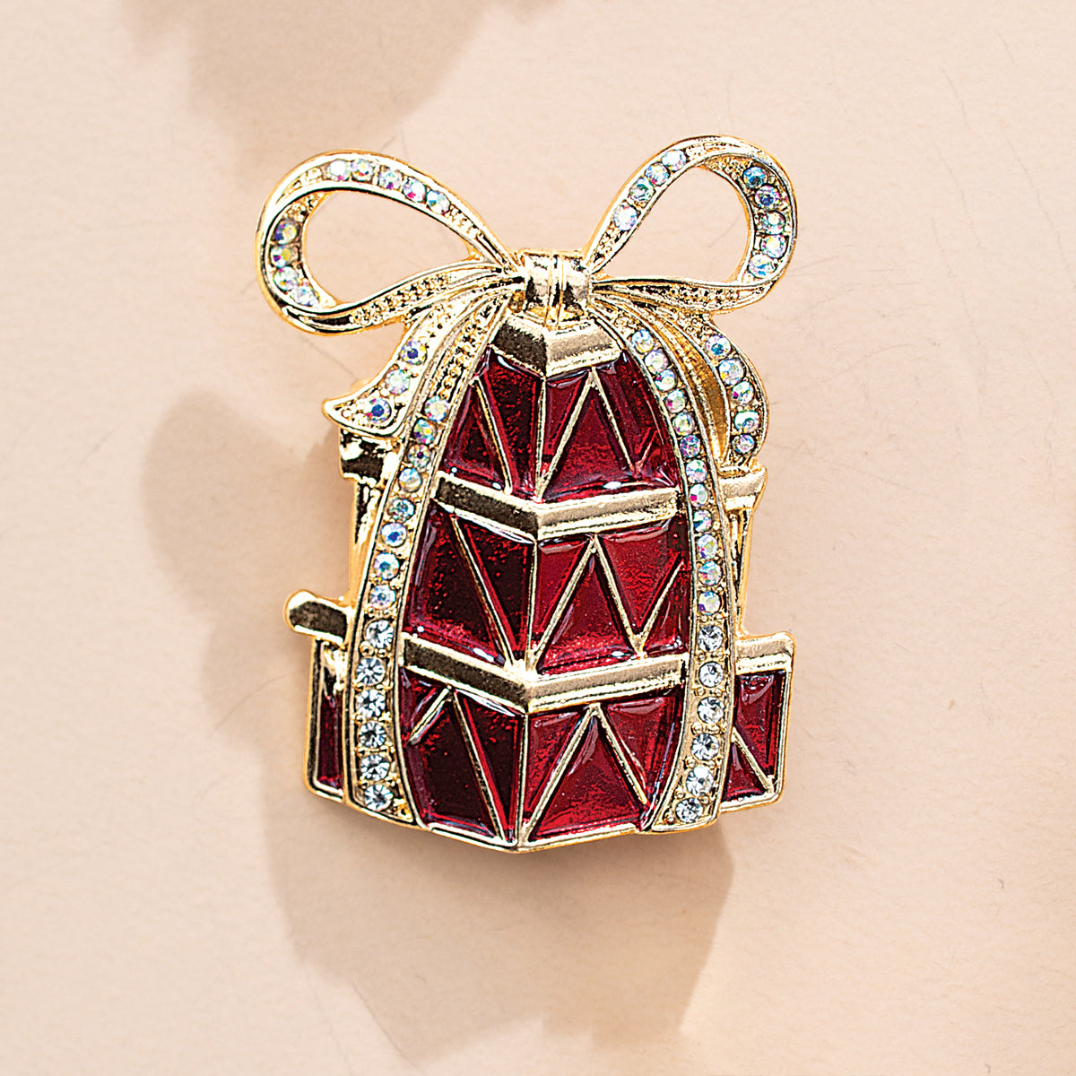 Enamel Gift Tower Brooch (Preorder)