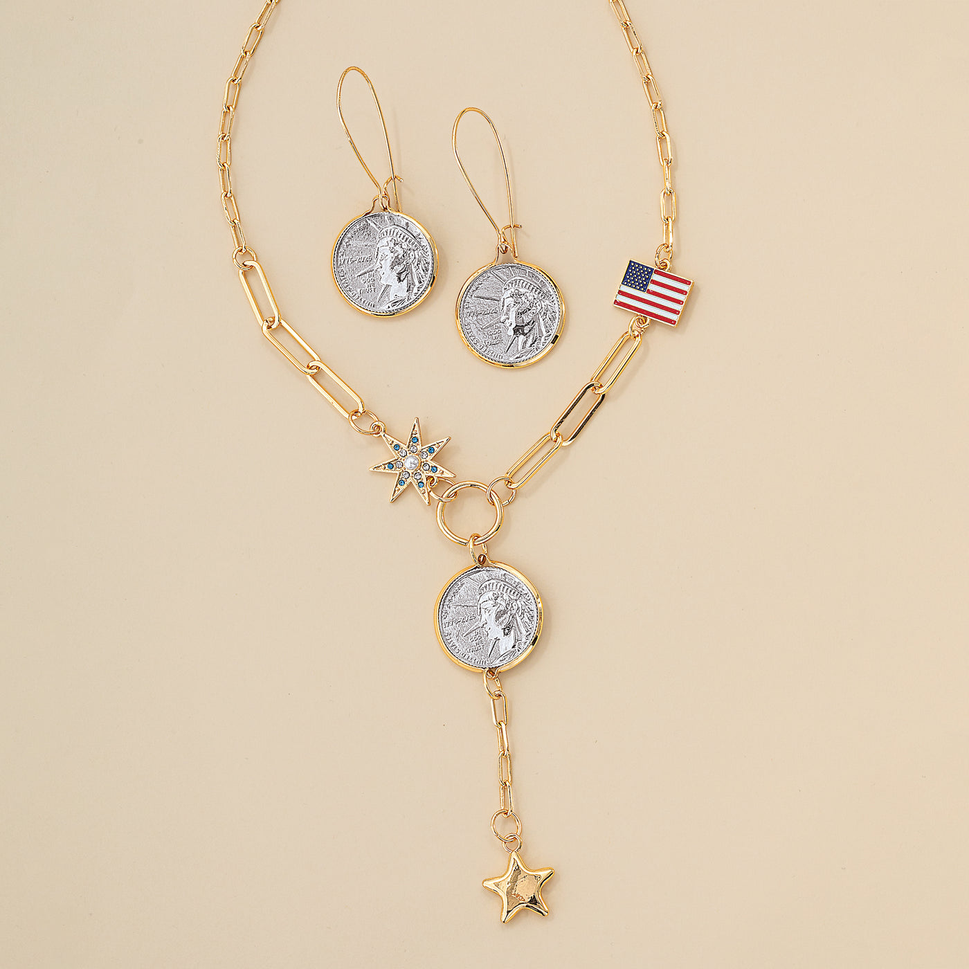 Lady Liberty Coin Necklace