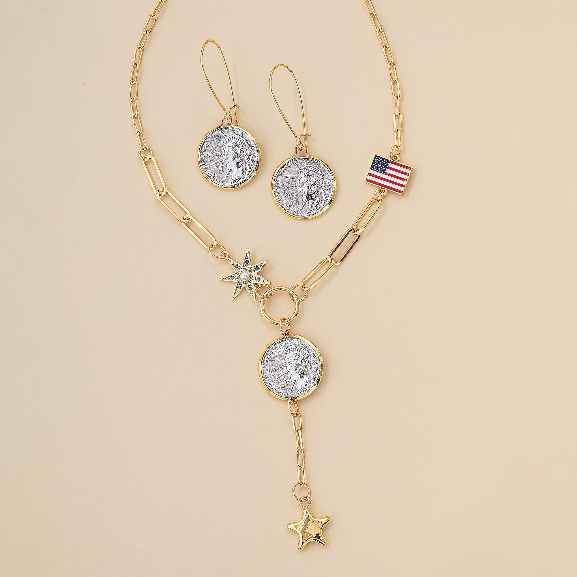 Lady Liberty Coin Necklace