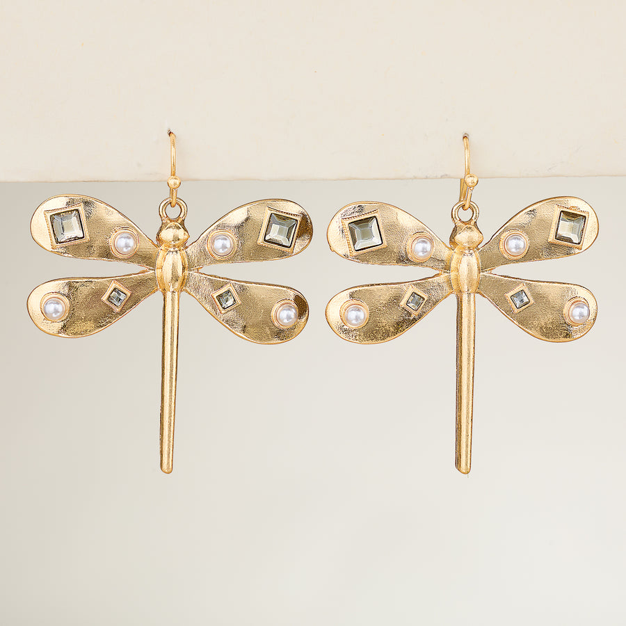 Dramatic Dragonfly Earrings