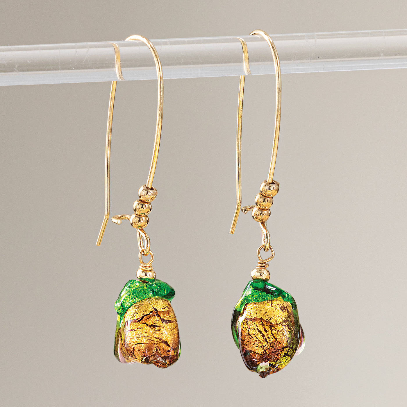 Murano Glass Blooming Bells Earrings