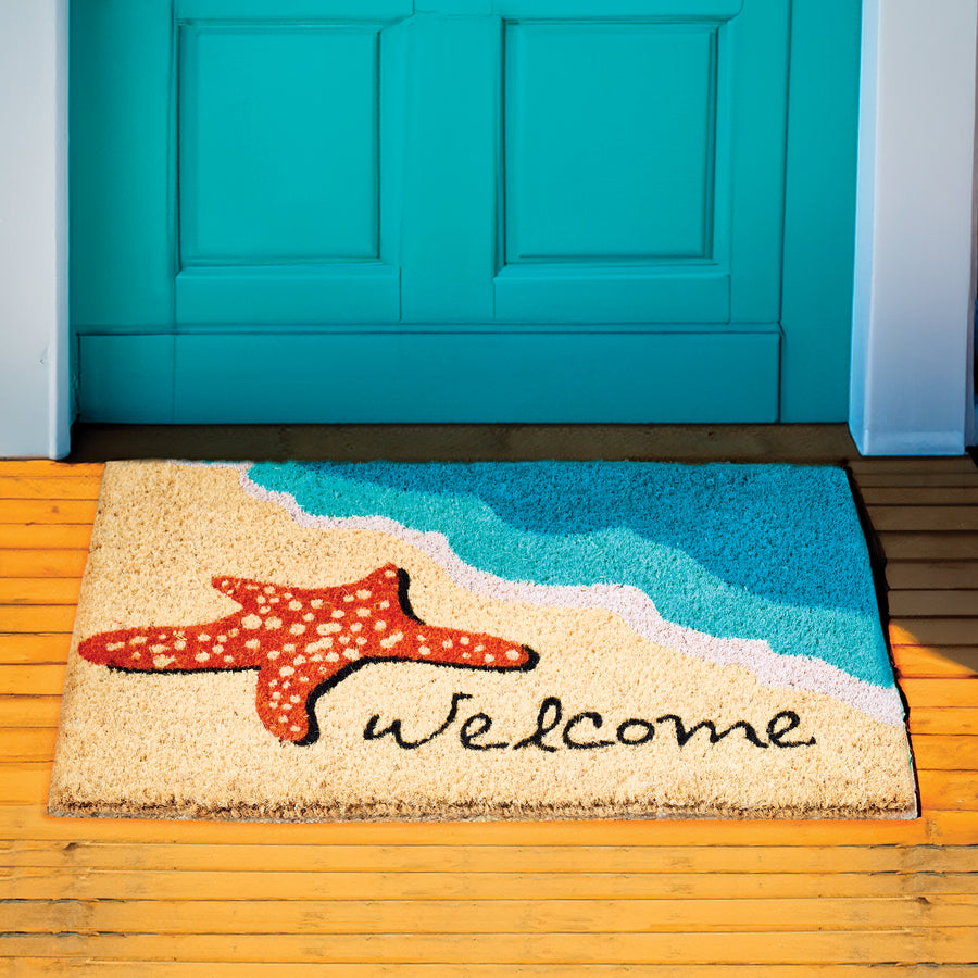 Welcome Ashore Natural Coir Doormat