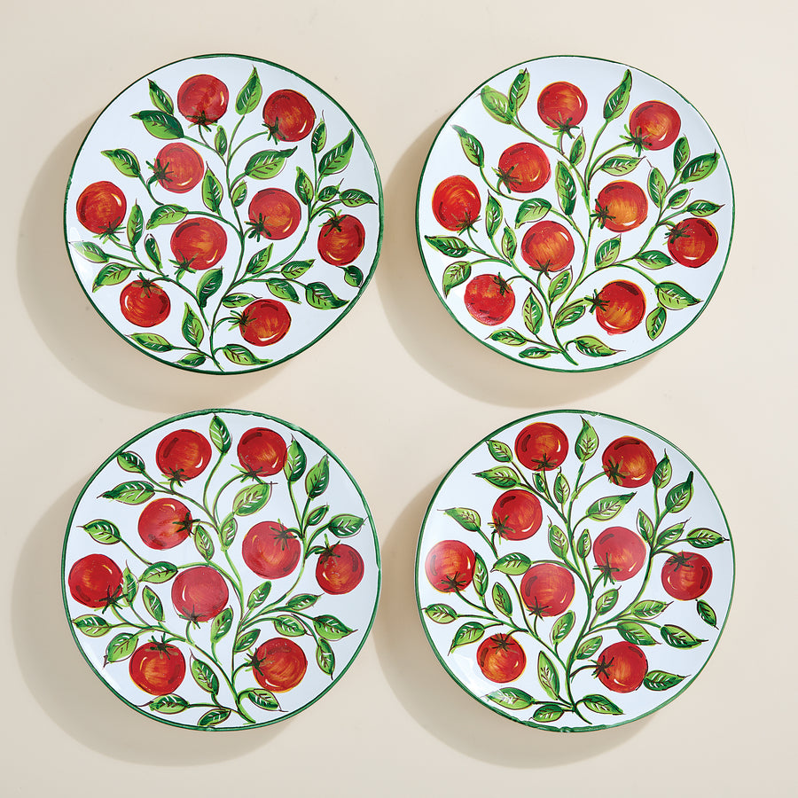 Ceramic Garden Tomato Salad Plate