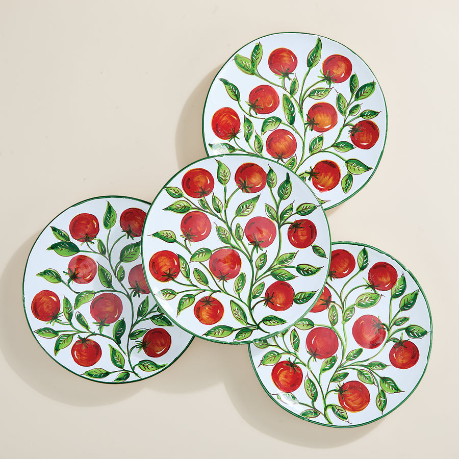 Ceramic Garden Tomato Salad Plate