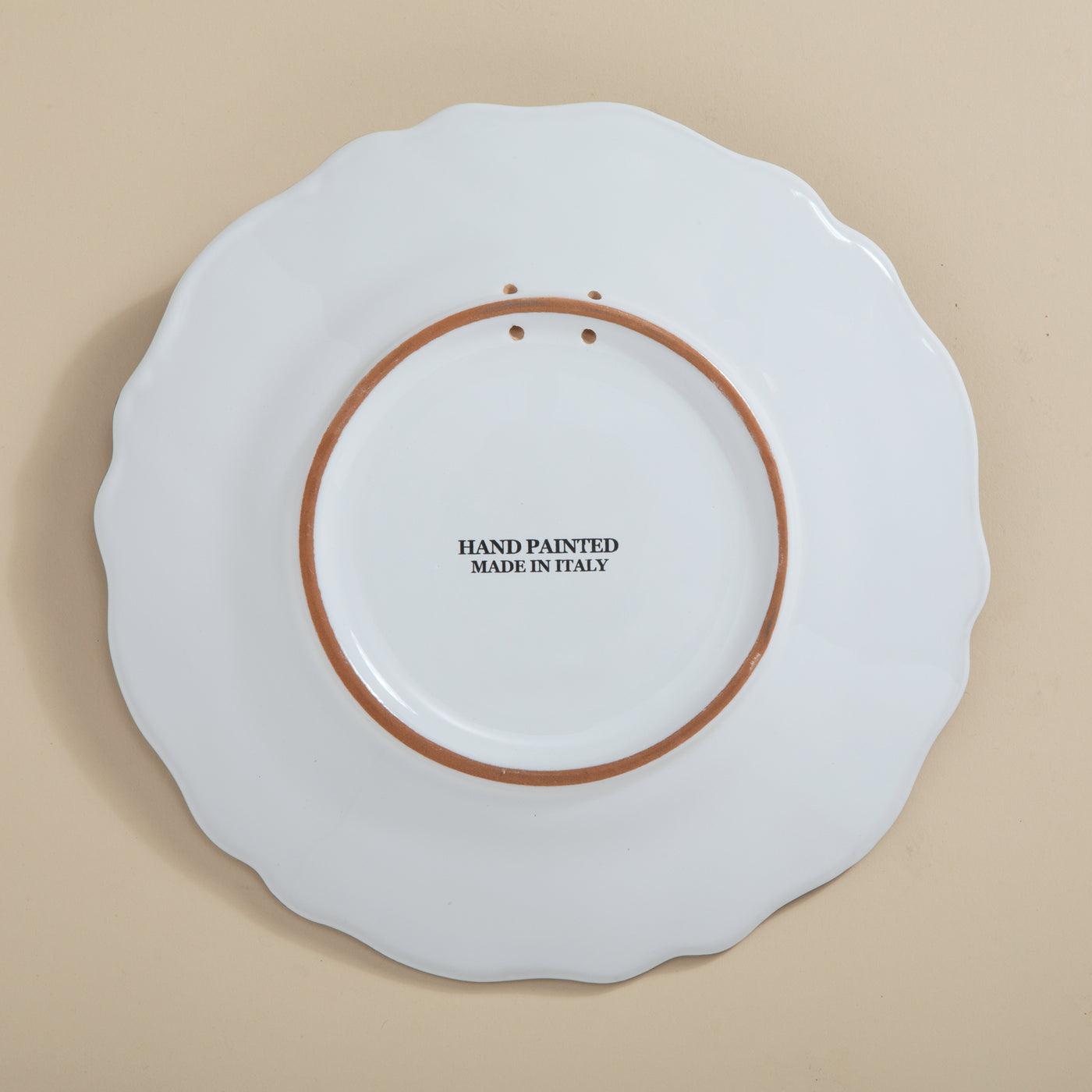 Hand-Painted Italian Ceramic Grace & Gratitude Plates, Set of 4 (Preorder)
