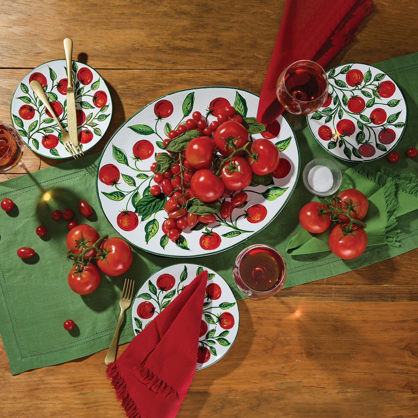 Ceramic Garden Tomato Platter