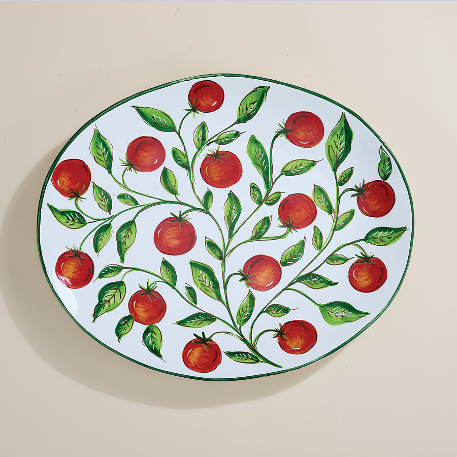 Ceramic Garden Tomato Platter