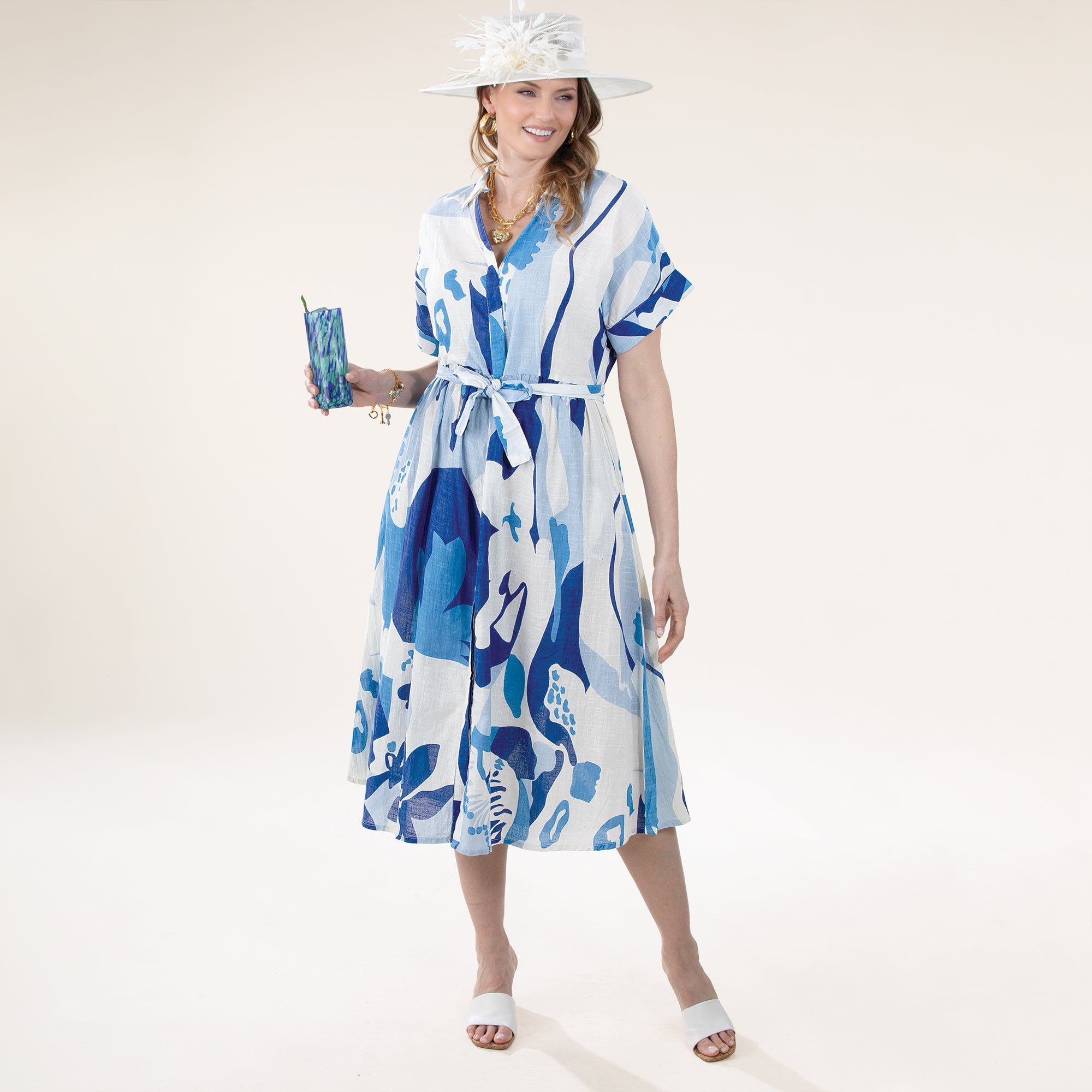 Blue Skies Cotton Dress