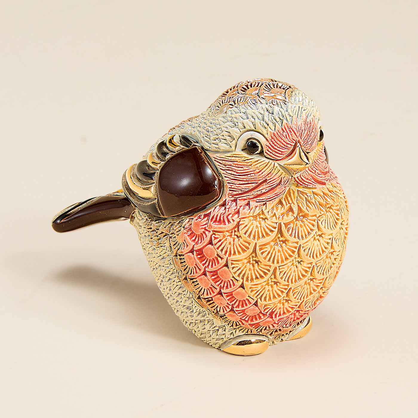 Porcelain Red & Orange Robin Figurine