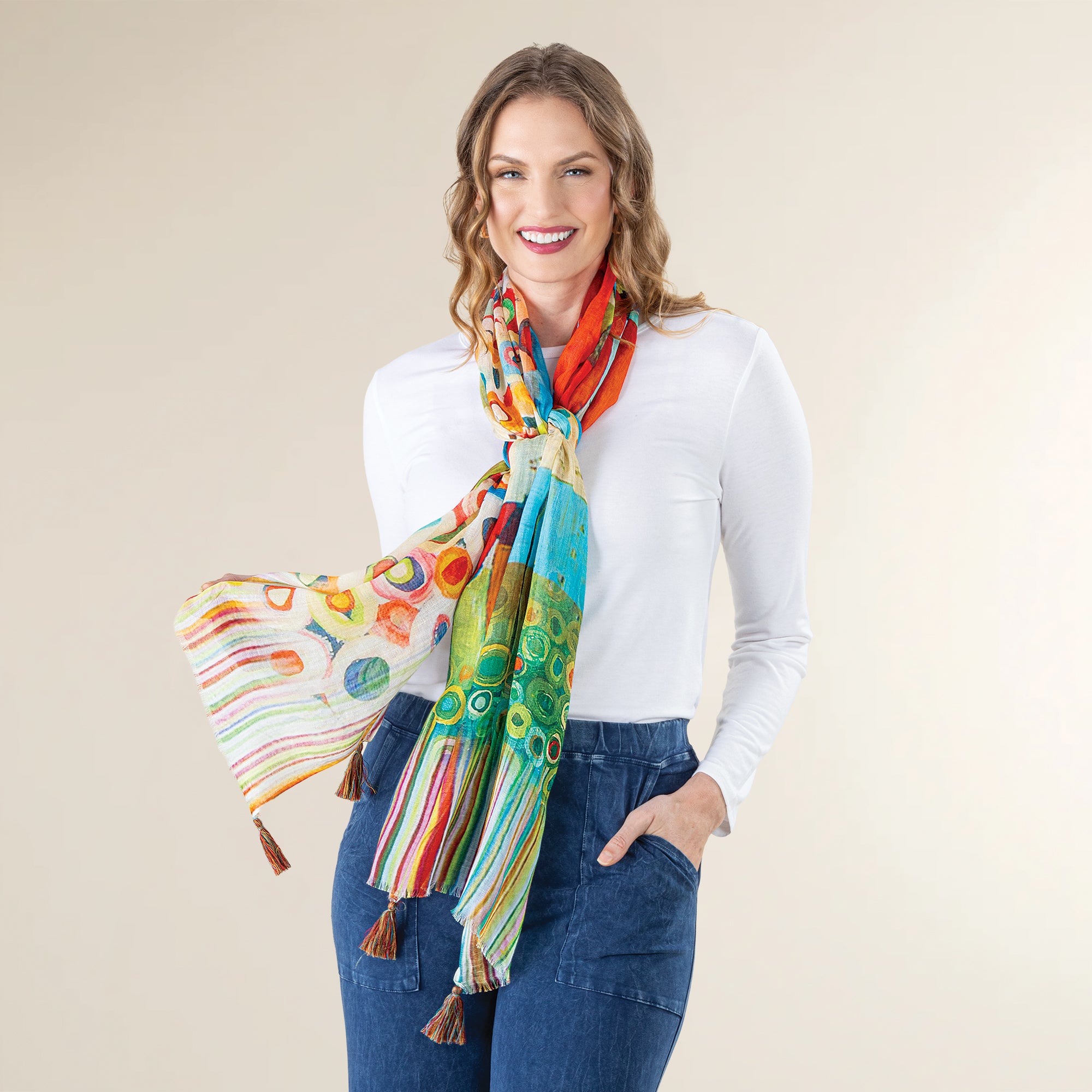 Abstract Florals Scarf