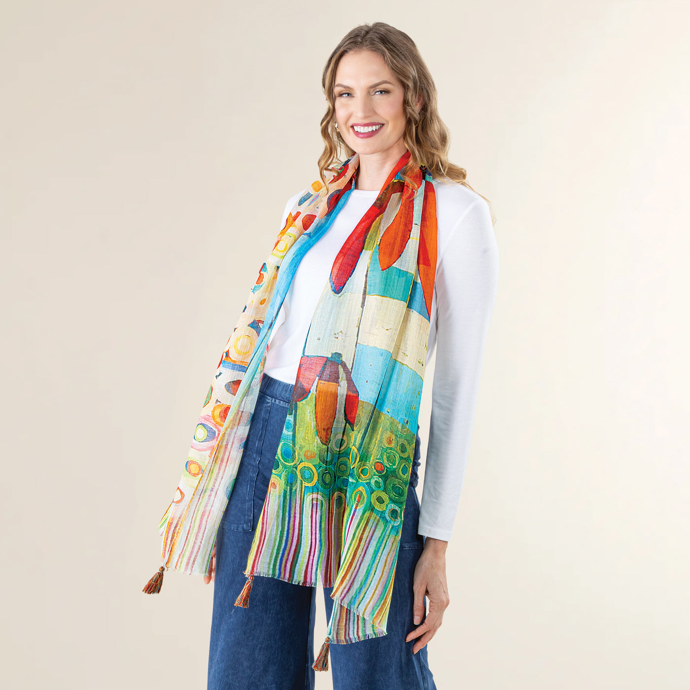 Abstract Florals Scarf