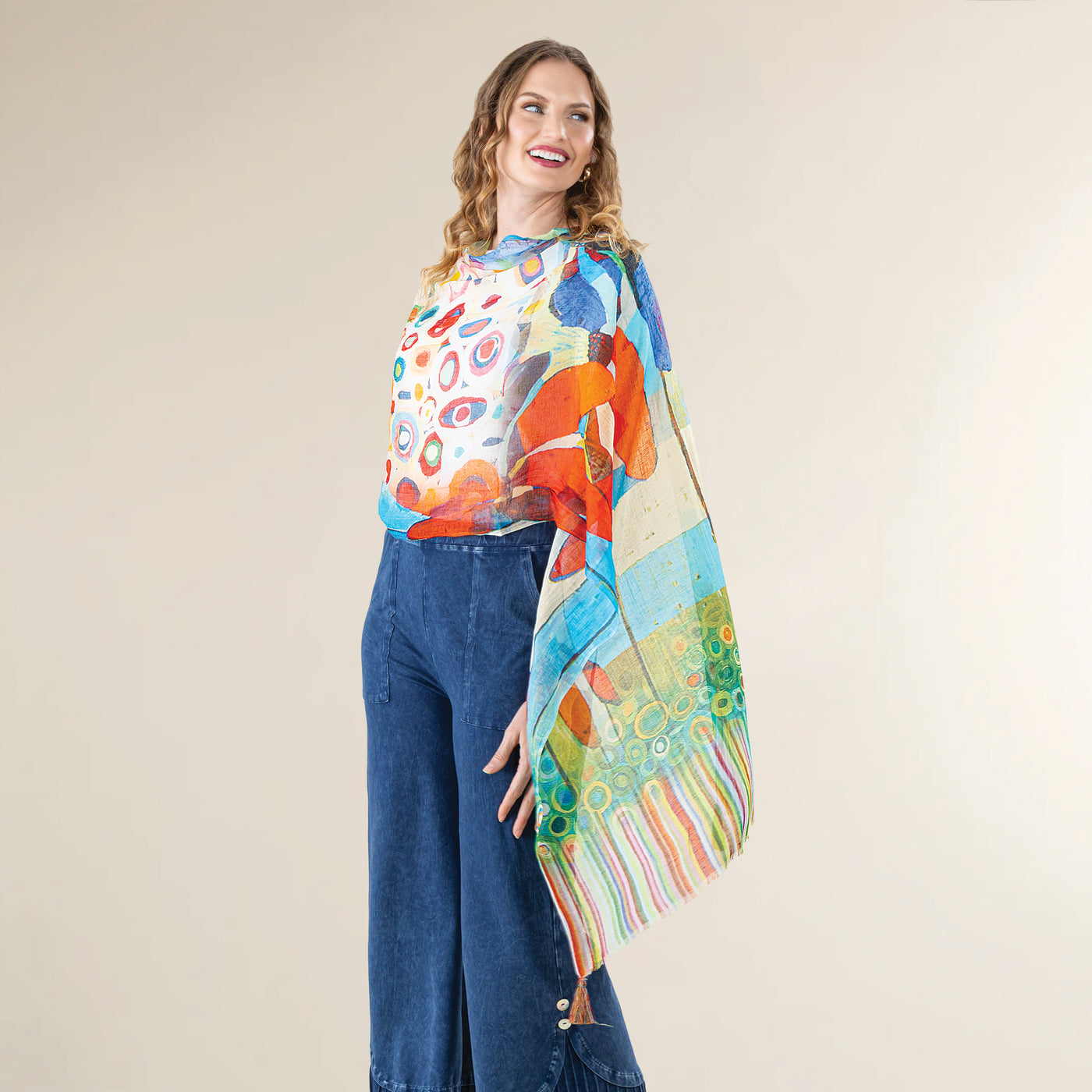 Abstract Florals Scarf