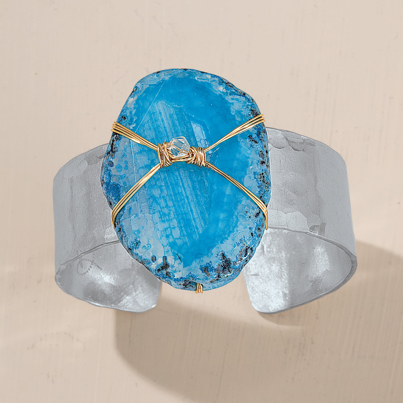 Ocean Blue Agate Cuff
