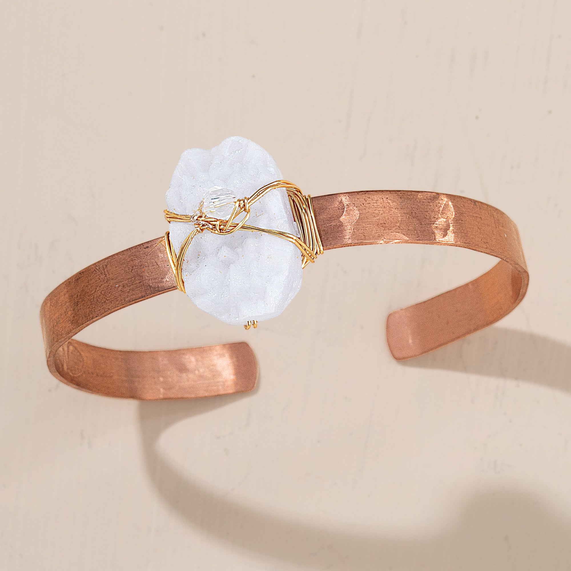 Blue Lace Druzy Agate Cuff