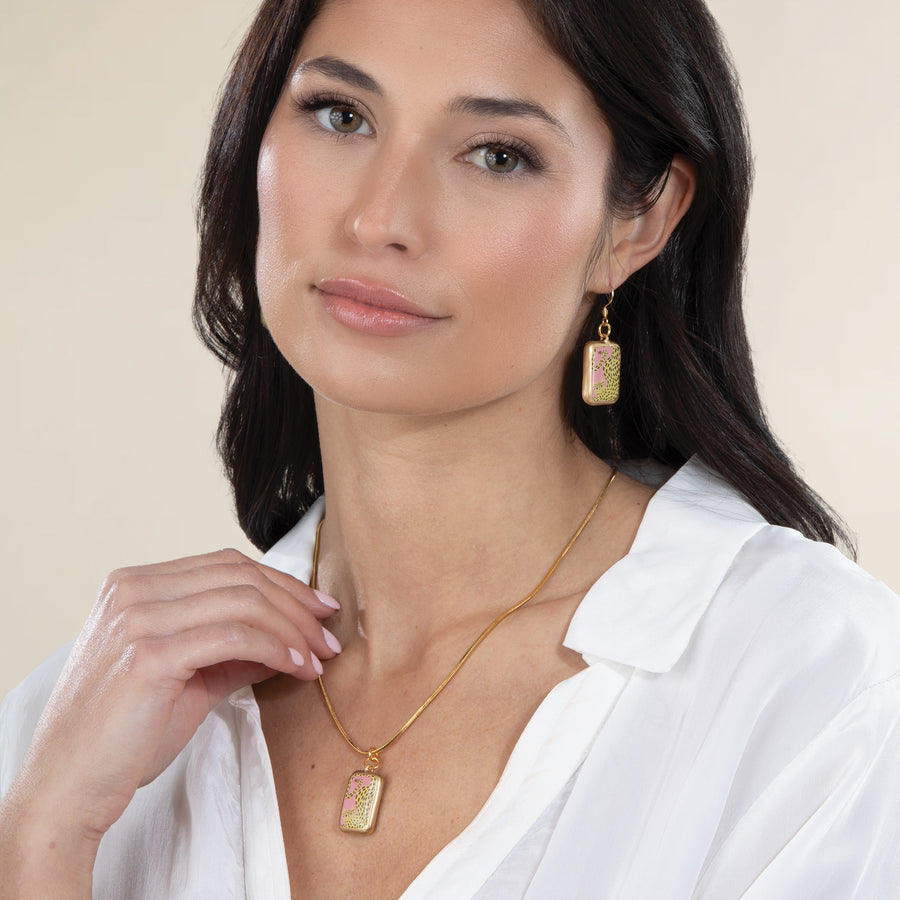 Painted Porcelain Safari Necklace